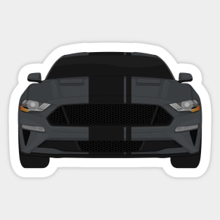 Mustang GT Magnetic + Black Stripes Sticker